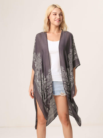 Beach Babe Bohemian Print Kimono - Shopmossrose
